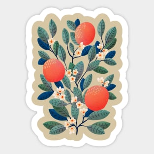 Orange Branch Sticker